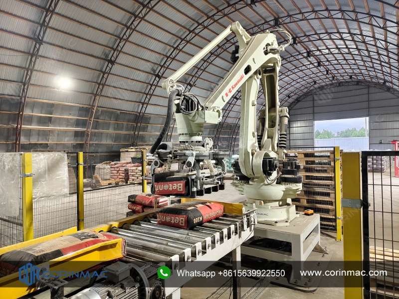 CORINMAC Dry Mortar Valve Bag Packing and Palletizing Line has Been Successfully Put Into Operation in Russia
